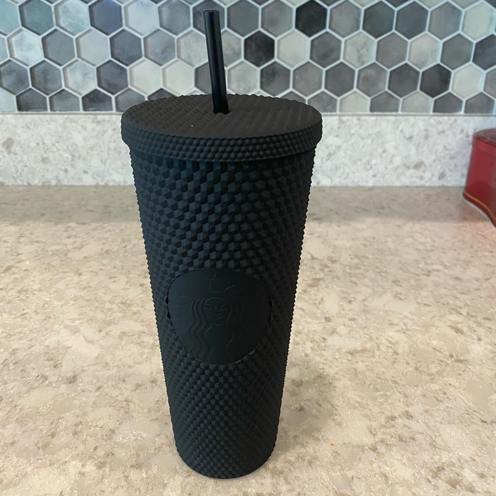 NWT STARBUCKS 2021 Venti Black Spiked Tumbler